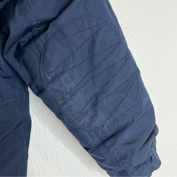 Lands' End Kids Winter Parka Coat Navy Blue Fleece Lined Grow-A-Long Size S(4) - Picture 15 of 16